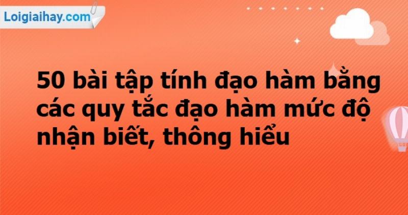Bài tập đạo hàm