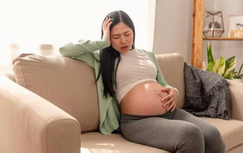 Cach giam dau bung khi thai 38 tuan