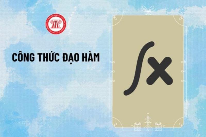 Biểu đồ hoặc bảng tóm tắt các quy tắc tính đạo hàm lớp 12: tổng/hiệu, tích, thương, nhân hằng số