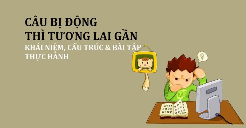 Hình ảnh người học đang làm bài tập câu bị động thì tương lai đơn