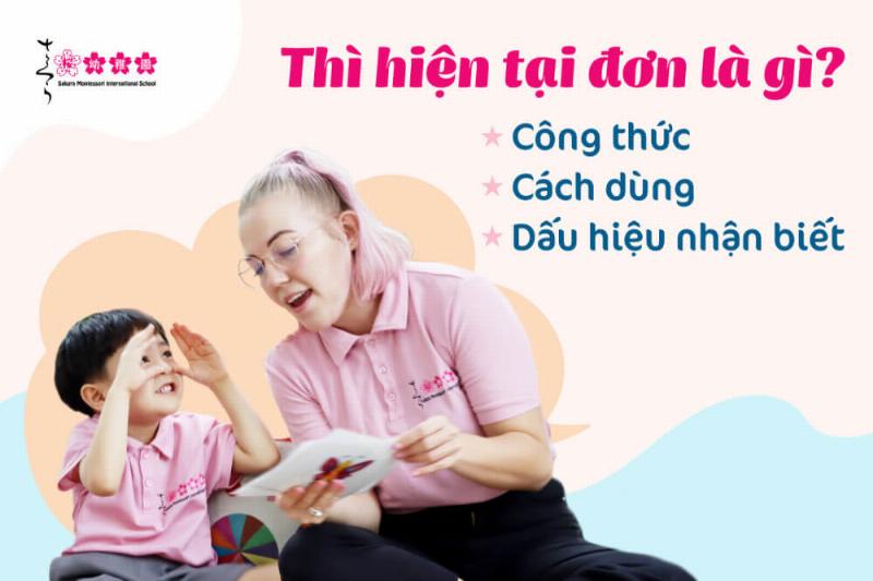 Minh họa cấu trúc thì Hiện tại đơn trong bài học tiếng Anh Unit 1 lớp 6