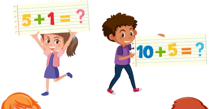 Trẻ em học đếm đồ vật, học các dạng toán cơ bản và nâng cao lớp 1 qua ví dụ thực tế