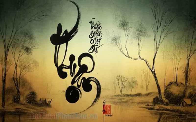 Ung dung cua bang chu cai tieng Viet dep trong nghe thuat, thiet ke va thu phap hien dai