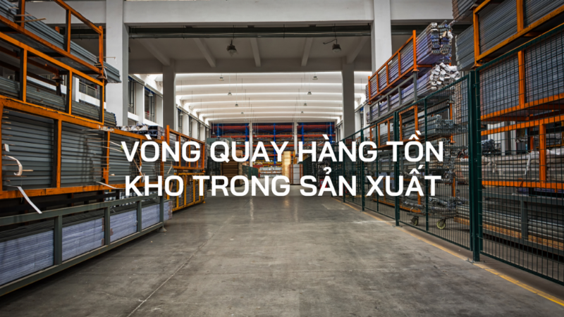 Hình ảnh minh họa khái niệm vòng quay hàng tồn kho, hàng hóa di chuyển qua kho